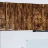 Függő szekrény polcokkal Riga 2 pcs Füstölt tölgy és fehér