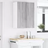 Függő szekrény polcokkal Riga 2 pcs Szürke Sonoma és fehér