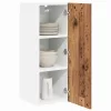 Függő szekrény Riga 2 pcs Régi fa és fehér 30 x 31 x 80 cm