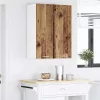 Függő szekrény Riga 2 pcs Régi fa és fehér 30 x 31 x 80 cm