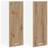 Függő szekrény polcokkal Riga 2 pcs Artisan tölgy és fehér