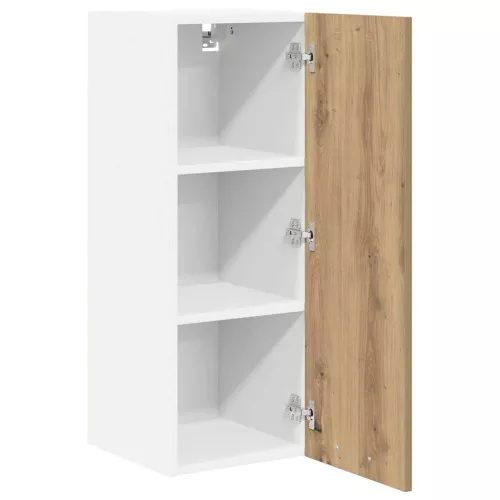 Függő szekrény polcokkal Riga 2 pcs Artisan tölgy és fehér