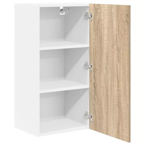 Függő szekrény Riga Sonoma tölgy és fehér 40 x 31 x 80 cm