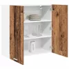 Függő szekrény polcokkal Riga Öreg fa 80 x 31 x 80 cm Faanyag
