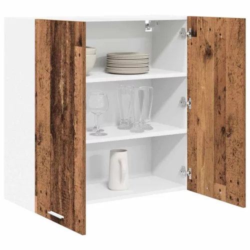 Függő szekrény polcokkal Riga Öreg fa 80 x 31 x 80 cm Faanyag