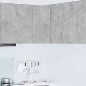   Függő szekrény Riga Beton szürke és fehér 57 x 57 x 80 cm