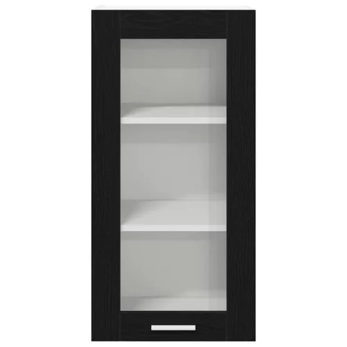 Függő szekrény Riga 2 pcs Fekete tölgy 40 x 31 x 80 cm Faanyag