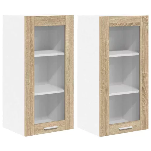Függő szekrény Riga 2 pcs Sonoma tölgy 40 x 31 x 80 cm Faanyag
