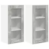 Függő szekrény Riga 2 pcs Beton Szürke 40 x 31 x 80 cm Faanyag