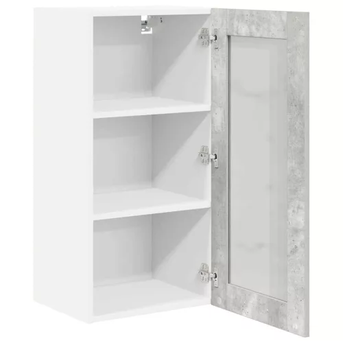 Függő szekrény Riga 2 pcs Beton Szürke 40 x 31 x 80 cm Faanyag