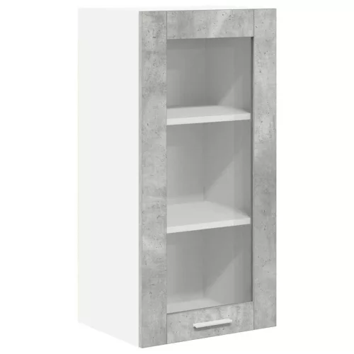 Függő szekrény Riga 2 pcs Beton Szürke 40 x 31 x 80 cm Faanyag