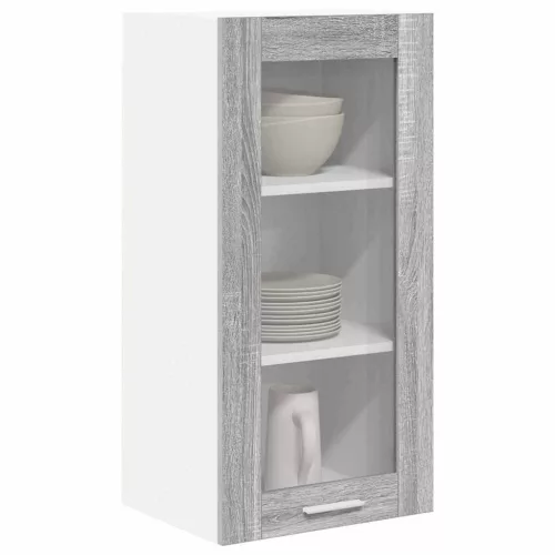 Függő szekrény Riga 2 pcs Szürke Sonoma 40 x 31 x 80 cm Faanyag