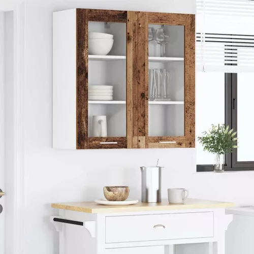 Függő szekrény polcokkal Riga Öreg fa 40 x 31 x 80 cm Faanyag