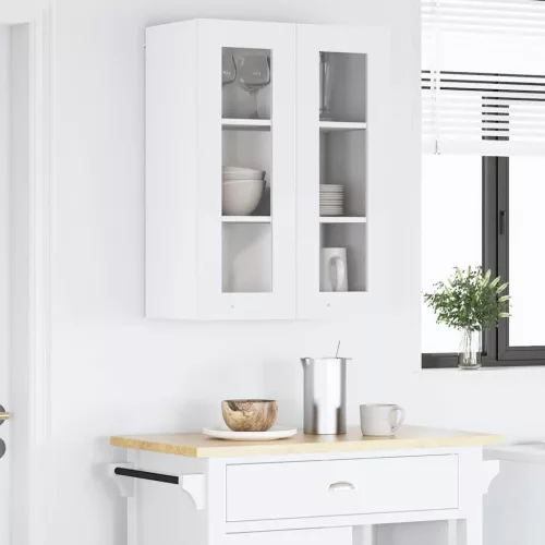 Függő szekrény polcokkal Riga Fehér 60 x 31 x 80 cm Faanyag