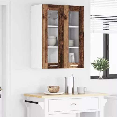 Függő szekrény polcokkal Riga Öreg fa 60 x 31 x 80 cm Faanyag