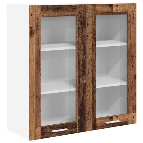 Függő szekrény polcokkal Riga Öreg fa 80 x 31 x 80 cm Faanyag
