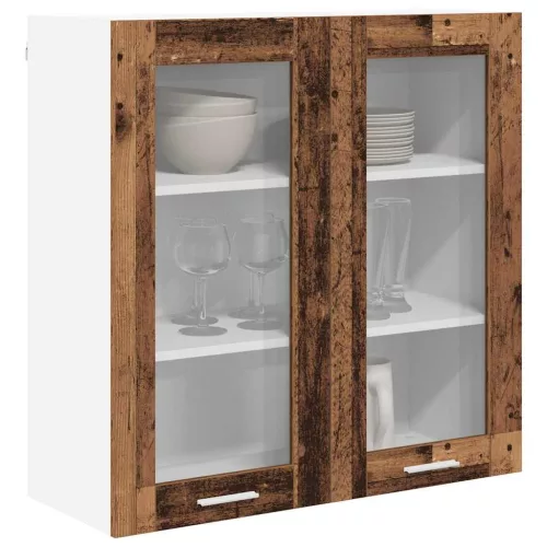 Függő szekrény polcokkal Riga Öreg fa 80 x 31 x 80 cm Faanyag
