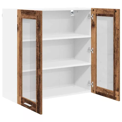 Függő szekrény polcokkal Riga Öreg fa 80 x 31 x 80 cm Faanyag