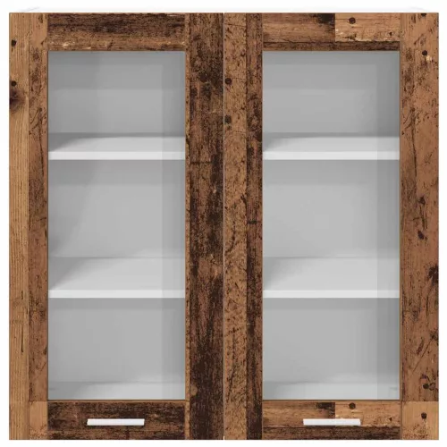 Függő szekrény polcokkal Riga Öreg fa 80 x 31 x 80 cm Faanyag