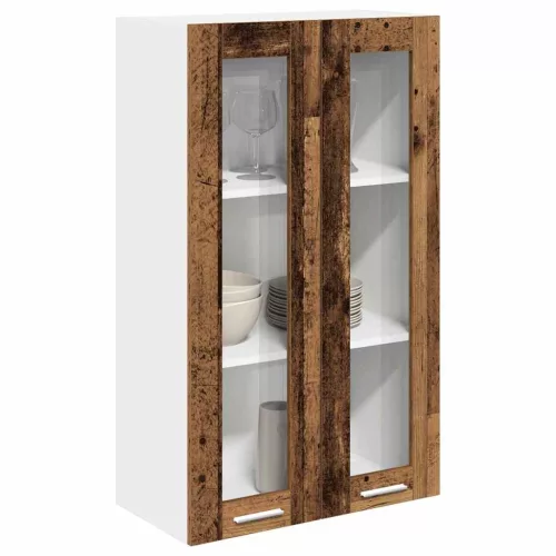 Függő szekrény polcokkal Riga Öreg fa 60 x 31 x 100 cm Faanyag
