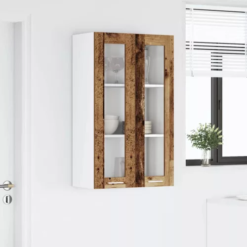 Függő szekrény polcokkal Riga Öreg fa 60 x 31 x 100 cm Faanyag