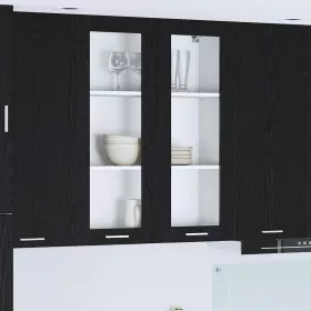   Függő szekrény Riga Fekete tölgy 80 x 31 x 100 cm Faanyag