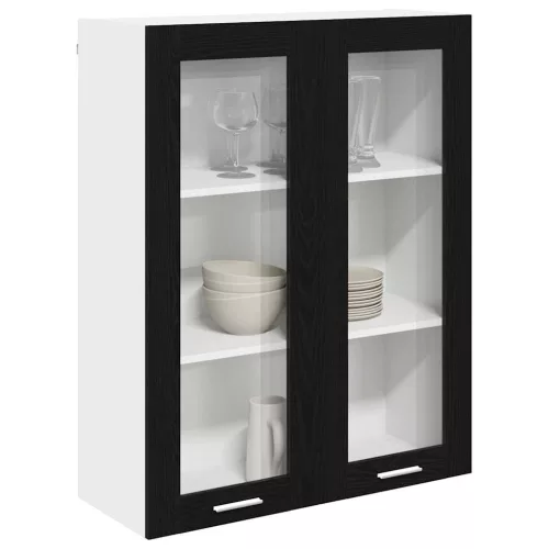 Függő szekrény Riga Fekete tölgy 80 x 31 x 100 cm Faanyag