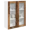 Függő szekrény polcokkal Riga Öreg fa 80 x 31 x 100 cm Faanyag