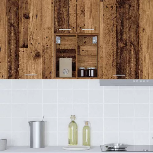 Függő szekrény polcokkal Riga Öreg fa 40 x 29,5 x 40 cm Faanyag