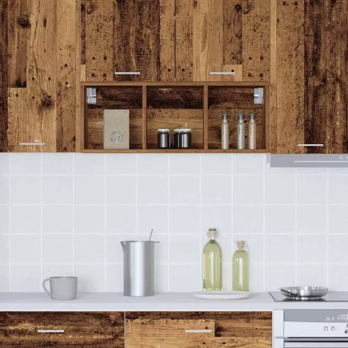 Függő szekrény polcokkal Riga Öreg fa 30 x 29,5 x 80 cm Faanyag
