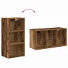 Függő szekrény polcokkal Riga Öreg fa 40 x 29,5 x 80 cm Faanyag