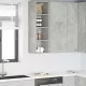 Függő szekrény Riga Beton Szürke 30 x 29,5 x 100 cm Faanyag