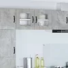 Fali konyhaszekrény 2 pcs Beton Szürke 40 x 31 x 40 cm Faanyag