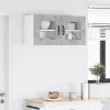 Fali konyhaszekrény 2 pcs Beton Szürke 40 x 31 x 40 cm Faanyag