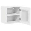 Fali konyhaszekrény 2 pcs Magas Fényű Fehér 40 x 31 x 40 cm
