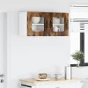Fali konyhaszekrény 2 pcs Füstölt tölgy 40 x 31 x 40 cm Faanyag