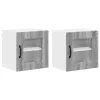 Fali konyhaszekrény 2 pcs Szürke Sonoma 40 x 31 x 40 cm Faanyag