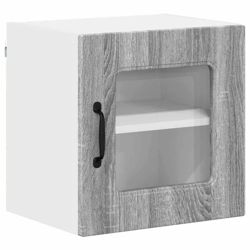 Fali konyhaszekrény 2 pcs Szürke Sonoma 40 x 31 x 40 cm Faanyag