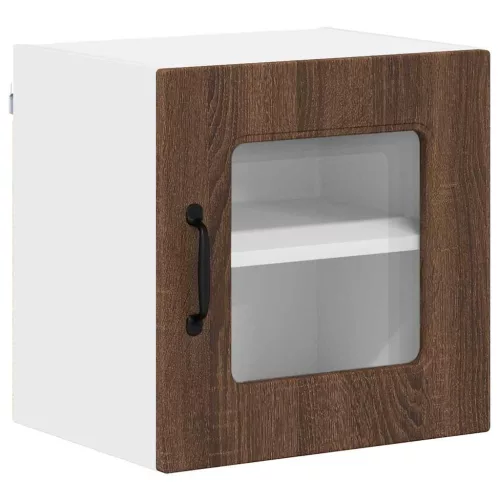 Fali konyhaszekrény 2 pcs Barna Tölgy 40 x 31 x 40 cm Faanyag