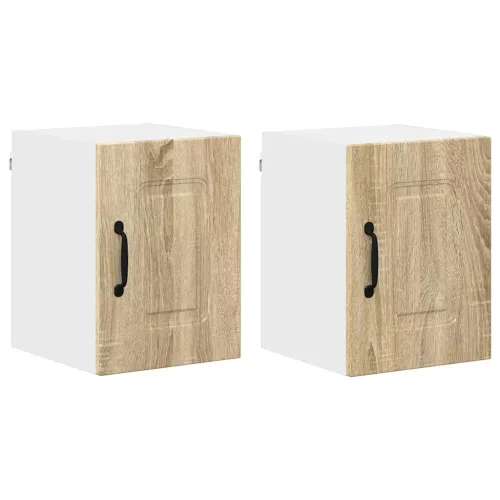 Fali konyhaszekrény 2 pcs Sonoma tölgy 30 x 31 x 40 cm Faanyag