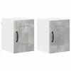 Fali konyhaszekrény 2 pcs Beton Szürke 30 x 31 x 40 cm Faanyag