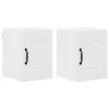 Fali konyhaszekrény 2 pcs Magas Fényű Fehér 30 x 31 x 40 cm
