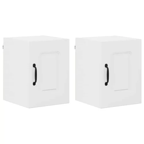 Fali konyhaszekrény 2 pcs Magas Fényű Fehér 30 x 31 x 40 cm