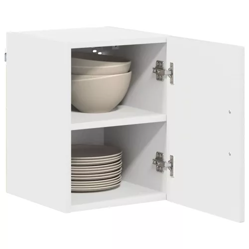 Fali konyhaszekrény 2 pcs Magas Fényű Fehér 30 x 31 x 40 cm