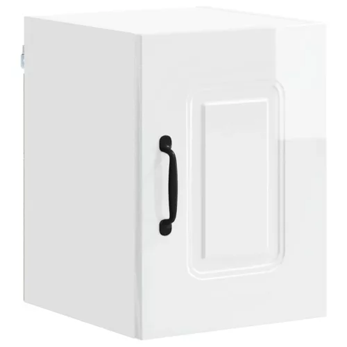 Fali konyhaszekrény 2 pcs Magas Fényű Fehér 30 x 31 x 40 cm