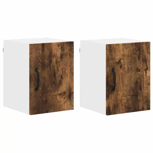 Fali konyhaszekrény 2 pcs Füstölt tölgy 30 x 31 x 40 cm Faanyag