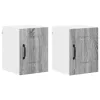 Fali konyhaszekrény 2 pcs Szürke Sonoma 30 x 31 x 40 cm Faanyag