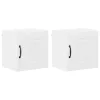 Fali konyhaszekrény ajtóval 2 pcs Fehér 40 x 31 x 40 cm Faanyag
