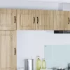 Fali konyhaszekrény 2 pcs Sonoma tölgy 40 x 31 x 40 cm Faanyag