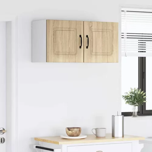 Fali konyhaszekrény 2 pcs Sonoma tölgy 40 x 31 x 40 cm Faanyag